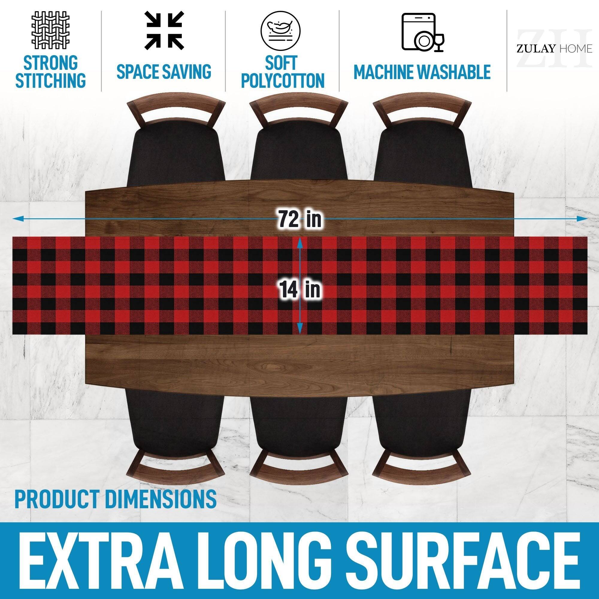 STRONG STITCHING  
SPACE SAVING  
SOFT POLYCOTTON  
MACHINE WASHABLE  

PRODUCT DIMENSIONS  
72 in x 14 in  

EXTRA LONG SURFACE