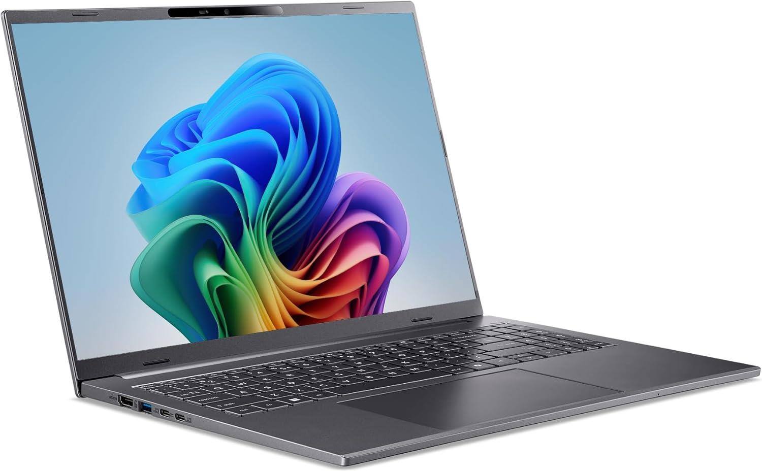 Back. Acer - Aspire 16 AI 16" Touchscreen Laptop WUXGA Snapdragon X X1-26-100 16GB 1TB SSD Adreno A16-11MT-X5UX.