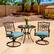 Alt View 20. Hanover - Traditions 3-Piece Bistro Set with 32 in. Cast-Top Table - Aluminum/Blue.
