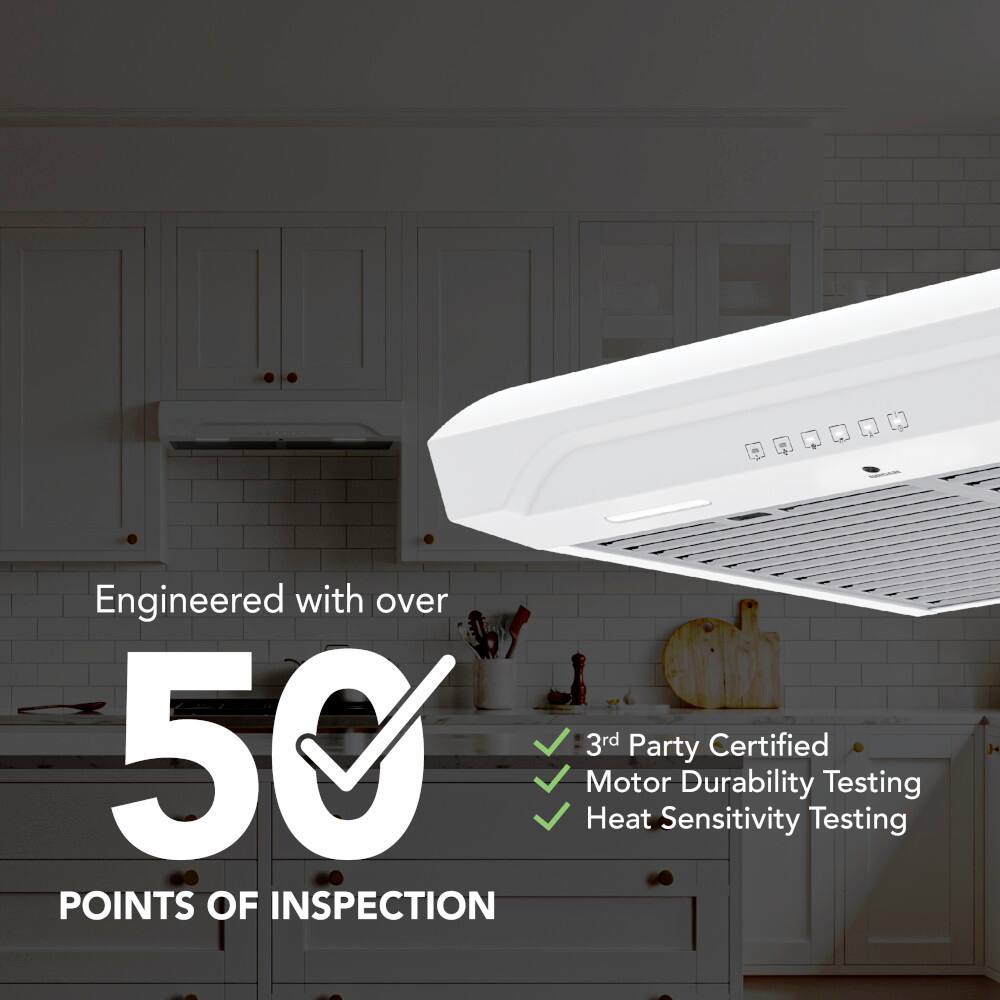 Engineered with over 50 points of inspection, including 3rd party certified motor durability testing and heat sensitivity testing.