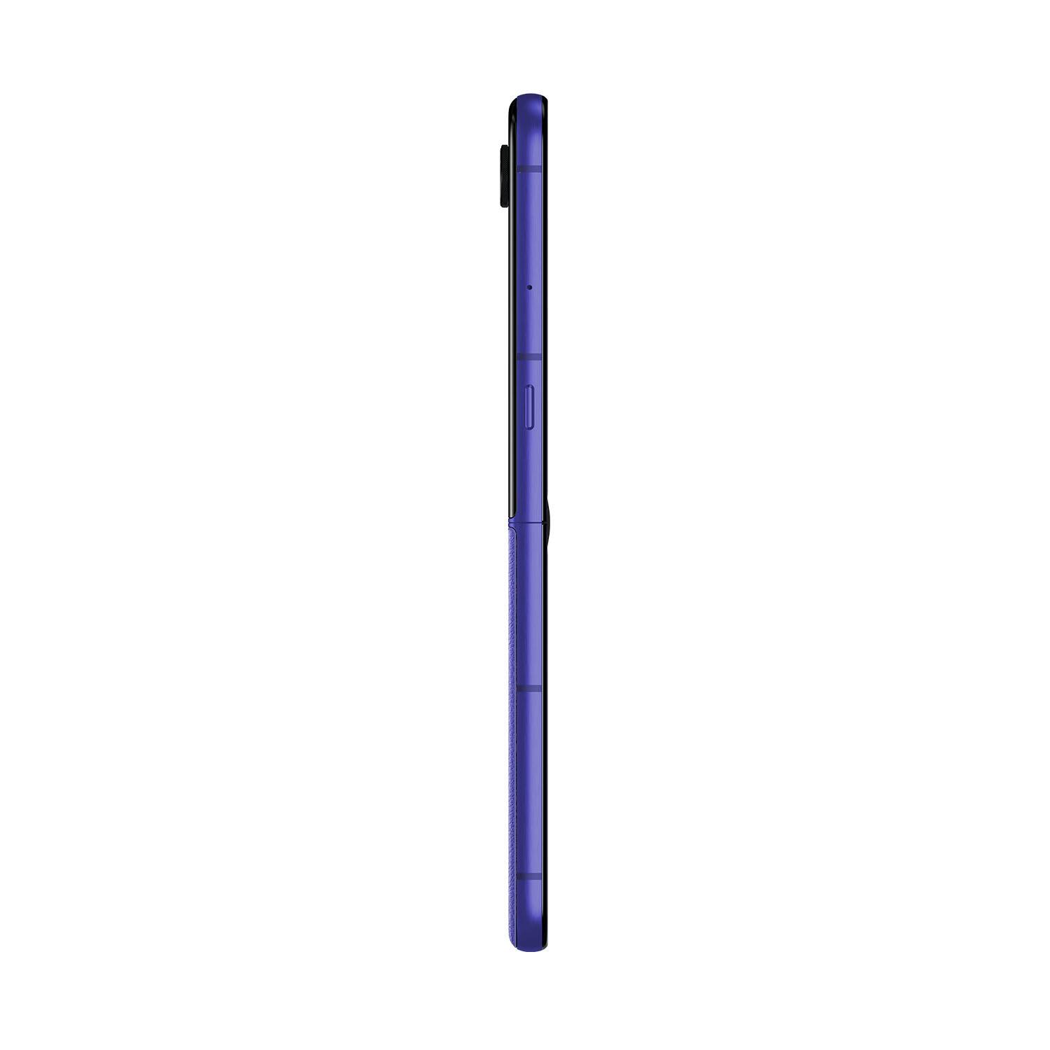 Alt View 3. Motorola - razr ultra 2026 512GB (Unlocked) - PANTONE Orient Blue.