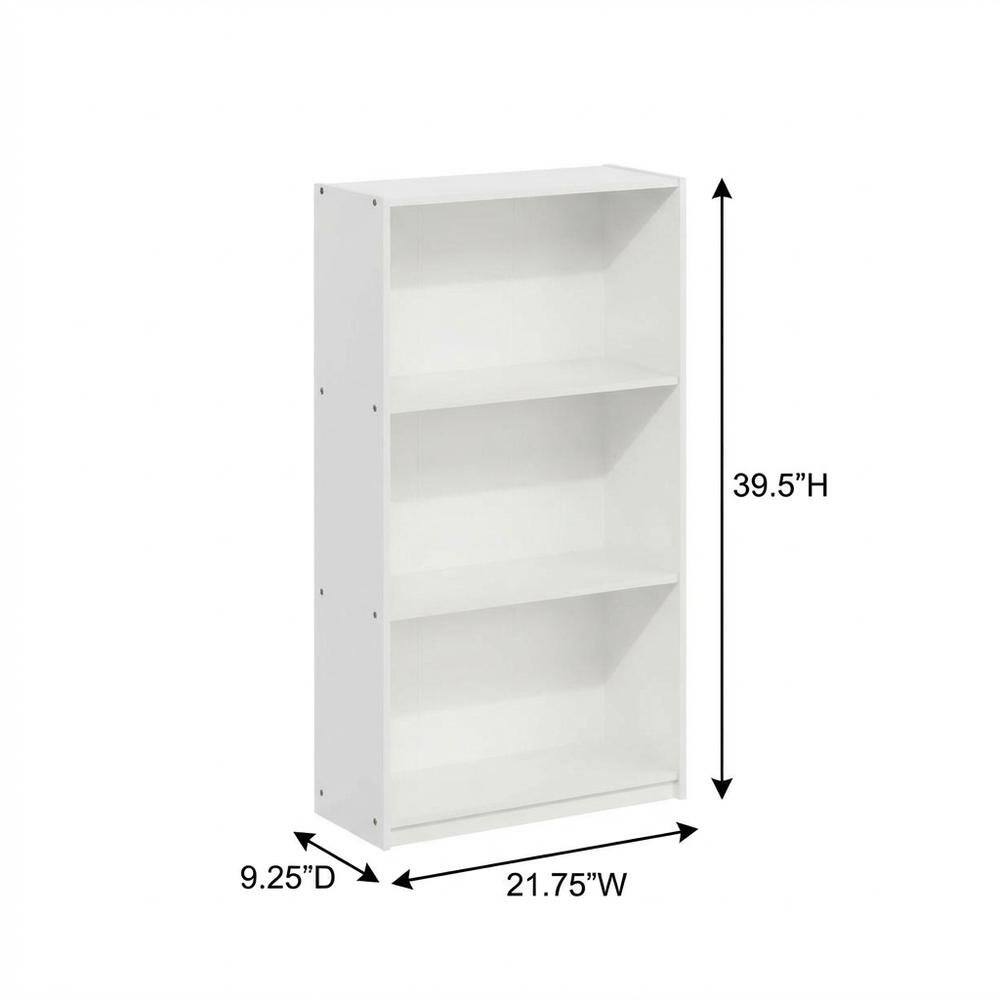 FurniFact - Wooden Bookcase with Adjustable Shelves and Modern Design - White price history on PriceWatchPro