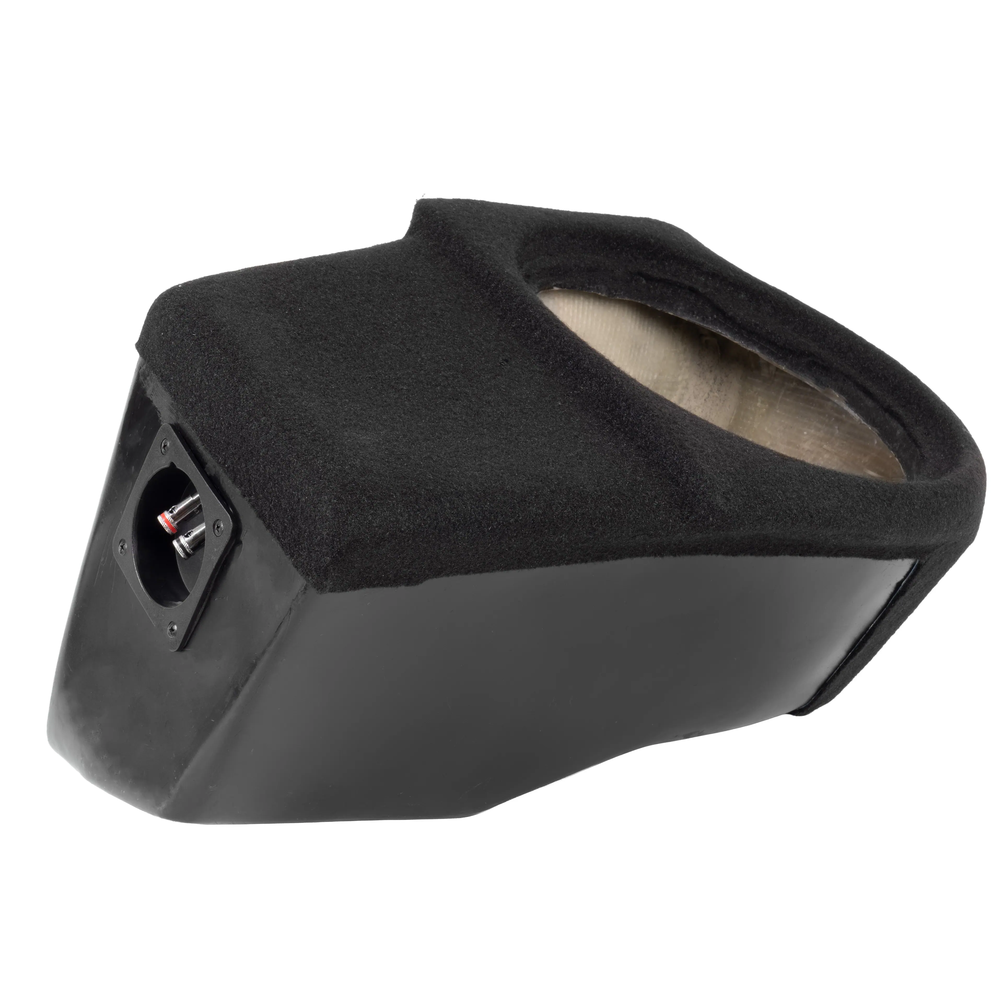 Alt View 1. NVX - UBETSLAYG1P BOOST Box (Passenger's Side) Custom Fit 10in Empty Sealed Sub Enclosure for select 2020-2023 Tesla Model Y.