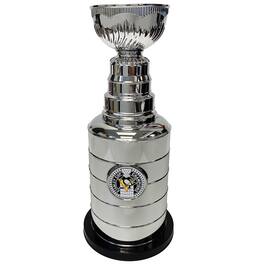 Mustang Drinkware - Pittsburgh Penguins 14" Stanley Cup Coin Bank Replica Trophy - Silver