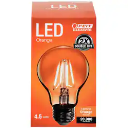 FEIT ELECTRIC - Filament A19 E26 (Medium) LED Bulb Orange 30 Watt Equivalence 1 pk