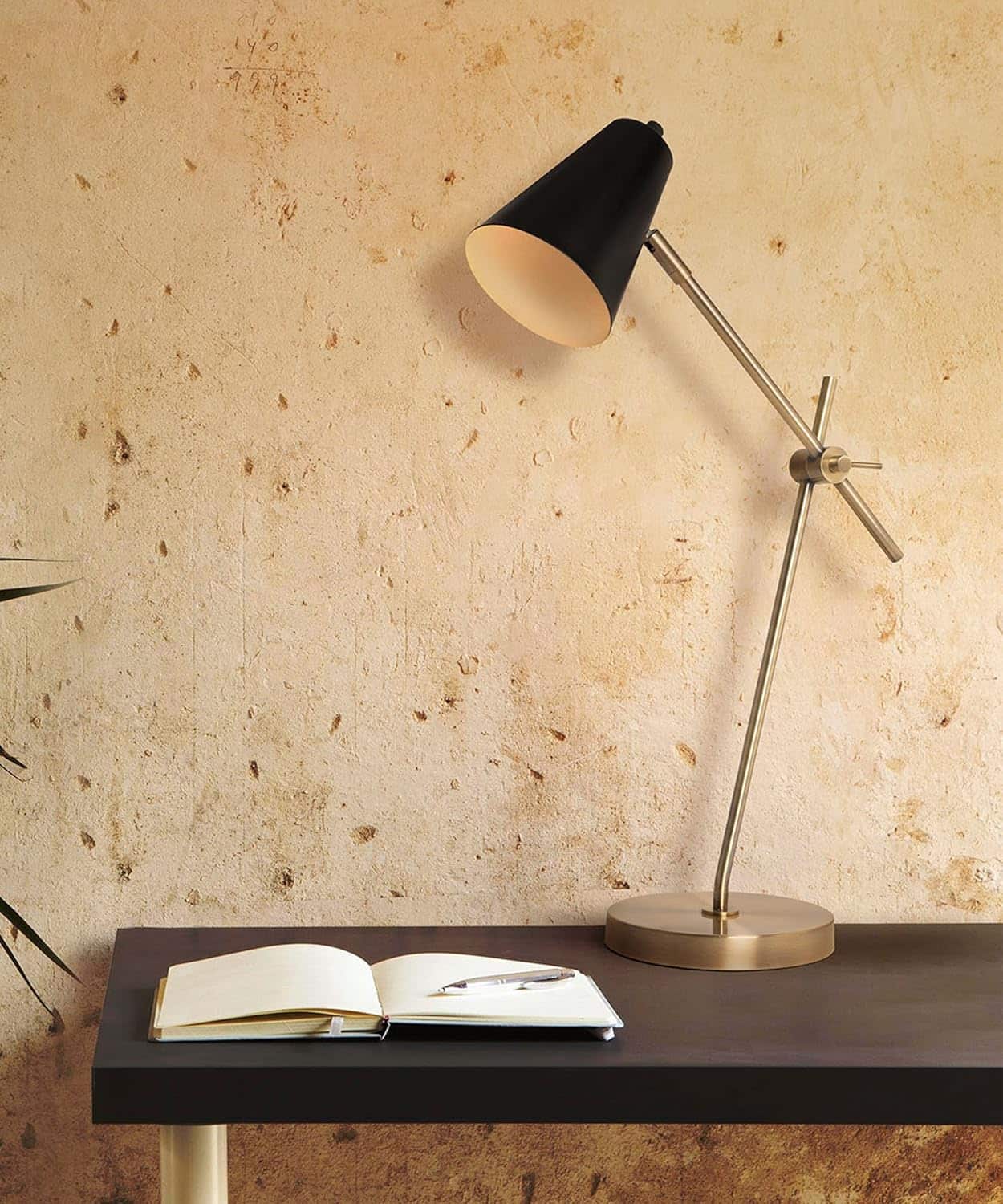 The Best Inks - Silver White Desk Lamp Lamp Adjustable FLEXIBLE smart Metal Halo Reading Pharmacy Style Industrial with - BK HaloBar Brass