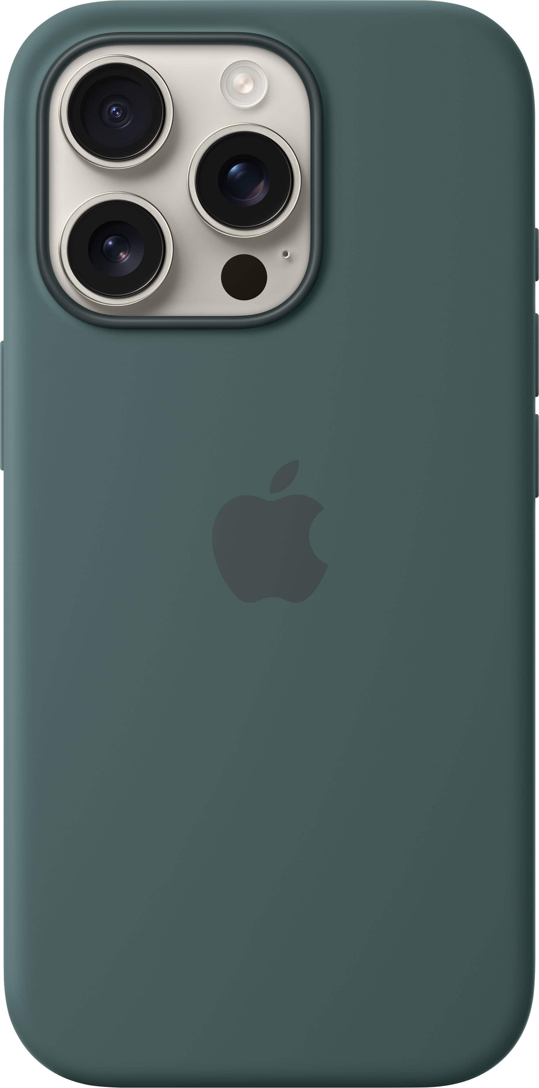 Alt View 11. Apple - iPhone 16 Pro Silicone Case with MagSafe - Lake Green.