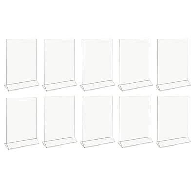 Alt View 3. Staples - Staples Sign Holder, 8.5" x 11", Clear Acrylic, 10/Carton (ST62658) - Clear.