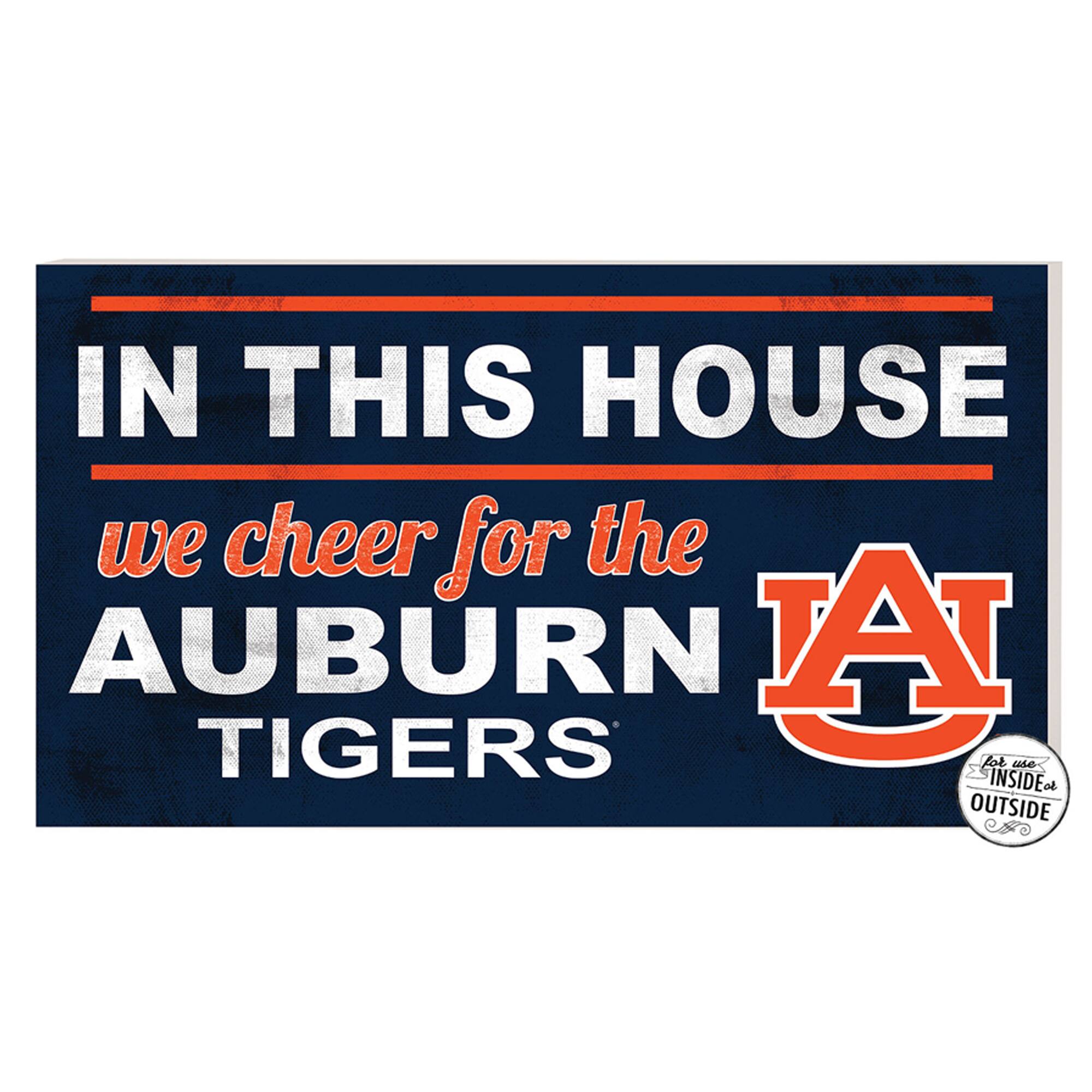 Auburn Tigers 11'' x 20'' Indoor/Outdoor In This House Sign