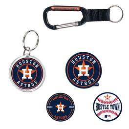 WinCraft - Houston Astros 5-Pack Key Ring and Fridge Magnet Set - Multicolor