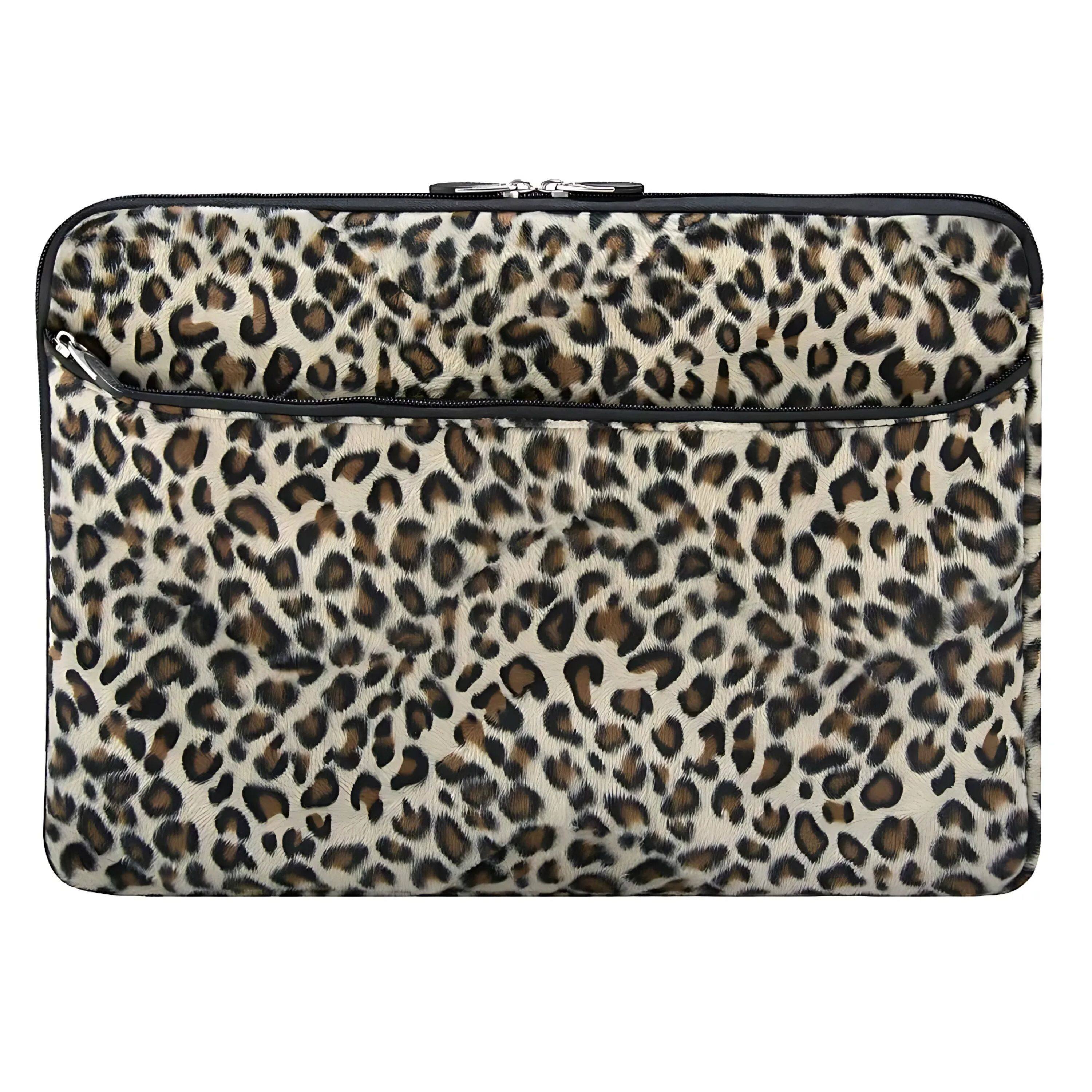 Kitcheniva - Printed Laptop Sleeve Case Carry Bag For 13" Laptop Notebook - Leopard