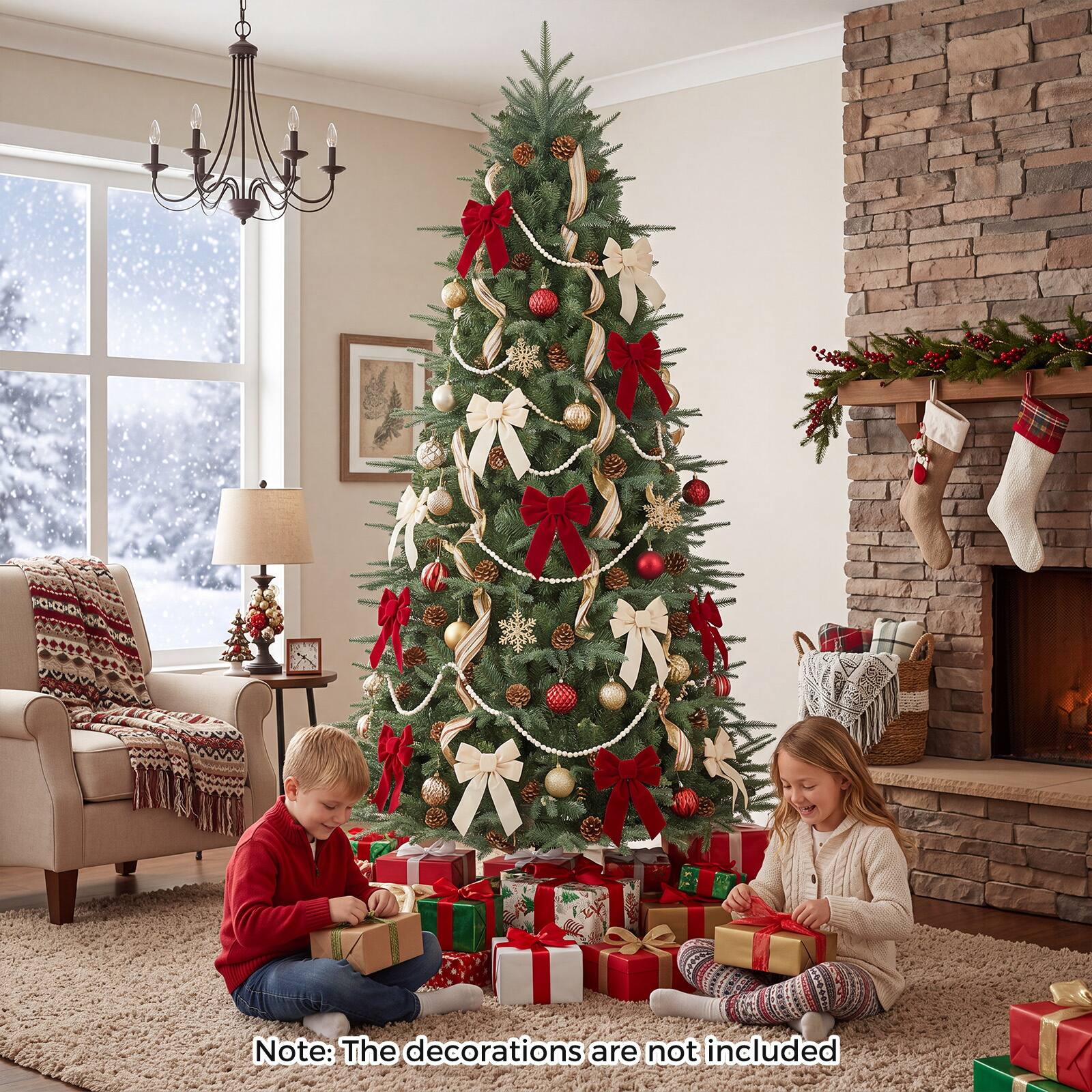 Note: The decorations are not included