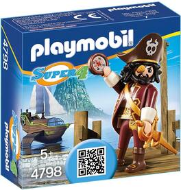 Playmobil - 4798 Super 4 Sharkbeard Figure - Blue