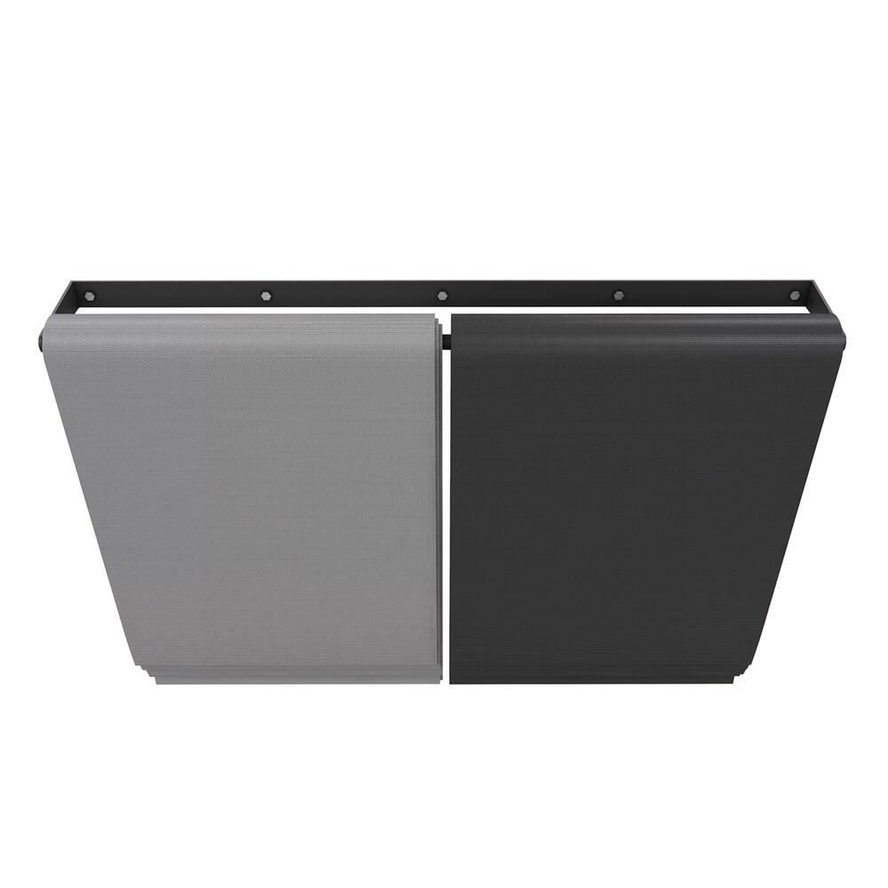 Alt View 4. Power Systems - Wall-Mounted Yoga Mat Rack, Steel Mat Rack Stores Up to 60 Yoga Mats (50 x 7 x 2 in) - Black.