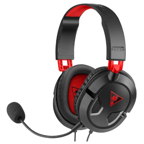 Turtle Beach - Recon 50 Wired Gaming Headset, 40mm Speakers, Removable Mic, In-Line Controls, Black