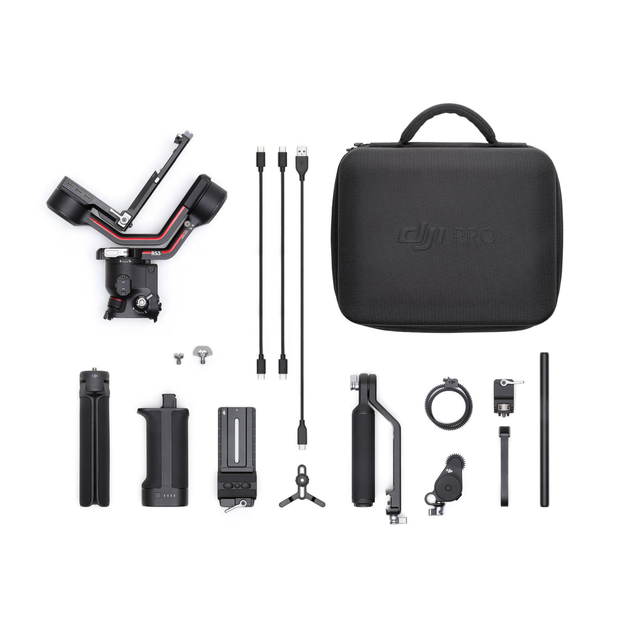 Left. DJI - DJI RS 3 Gimbal Stabilizer Combo with Sling Camera Bag Bundle.