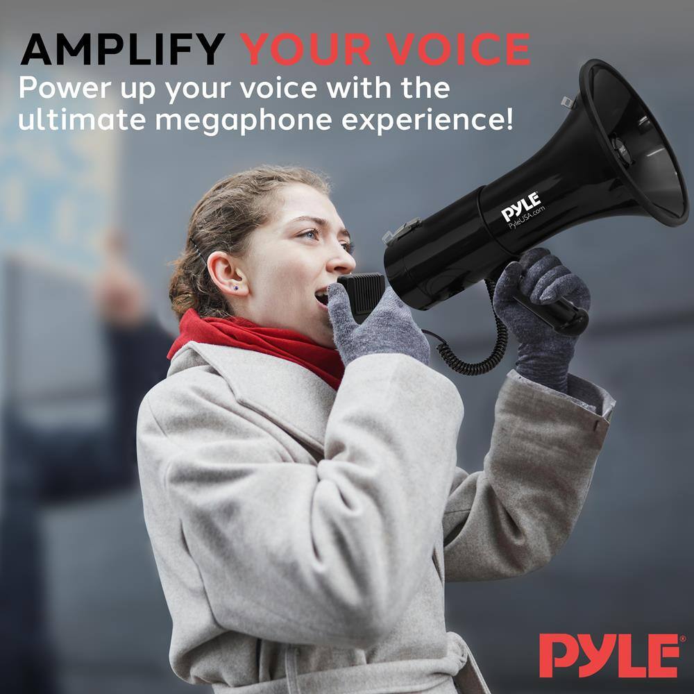 AMPLIFY YOUR VOICE  
Power up your voice with the ultimate megaphone experience!  

PYLE