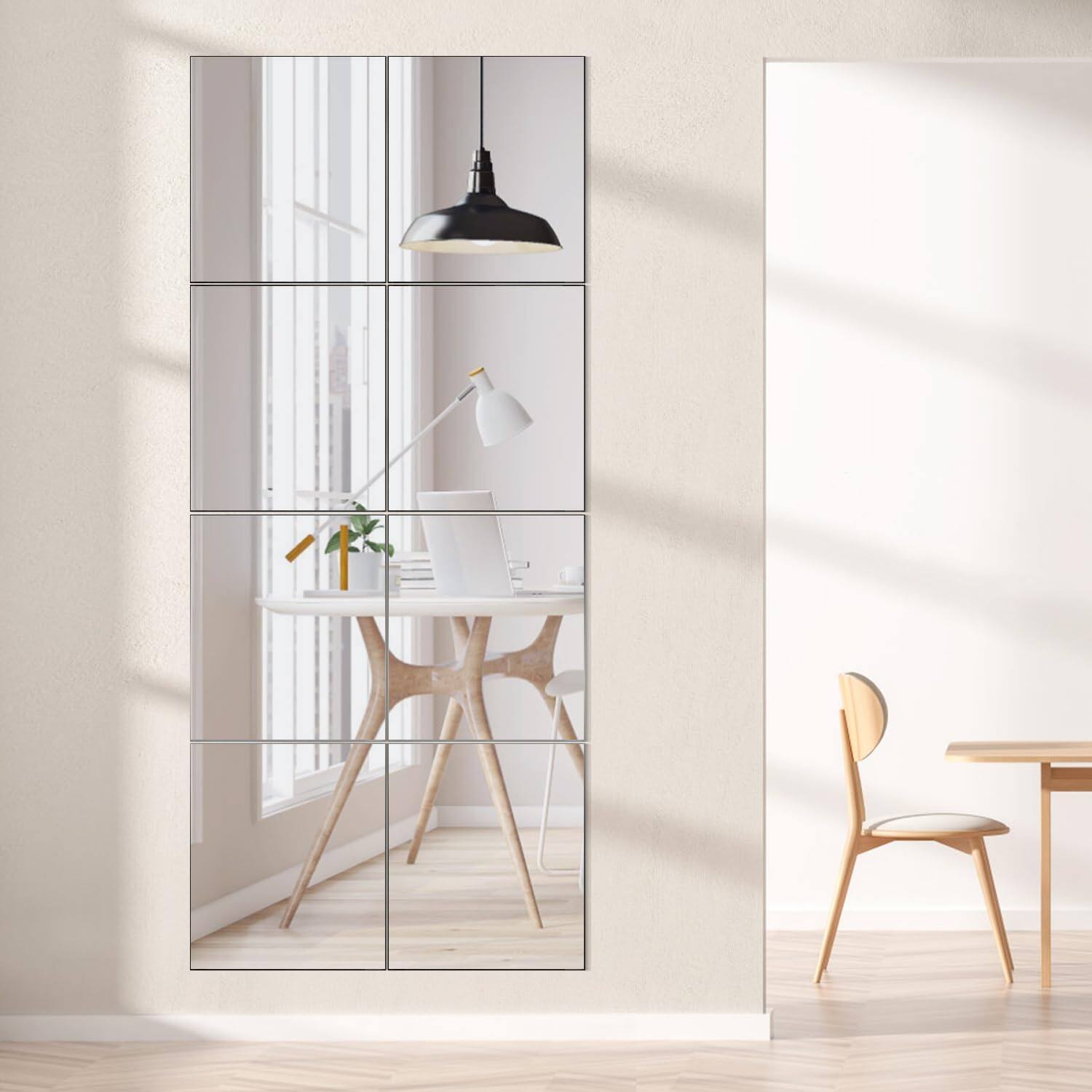 Live At Space Home Gym Mirrors 14 X12 Inch 12pcs Hd Glass Wall Mounted ...