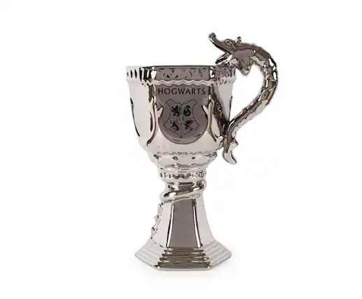 Front. Harry Potter - Harry Potter Triwizard Tournament Ceramic Cup | Holds 20 Ounces - Silver.
