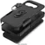 The image shows a black case for a phone, which is sold separately. The case is designed to protect the phone and is compatible with the Sahara 2 C 2 phone. The case features a clip for attaching to a belt or clothing, making it a practical and convenient accessory for the phone.