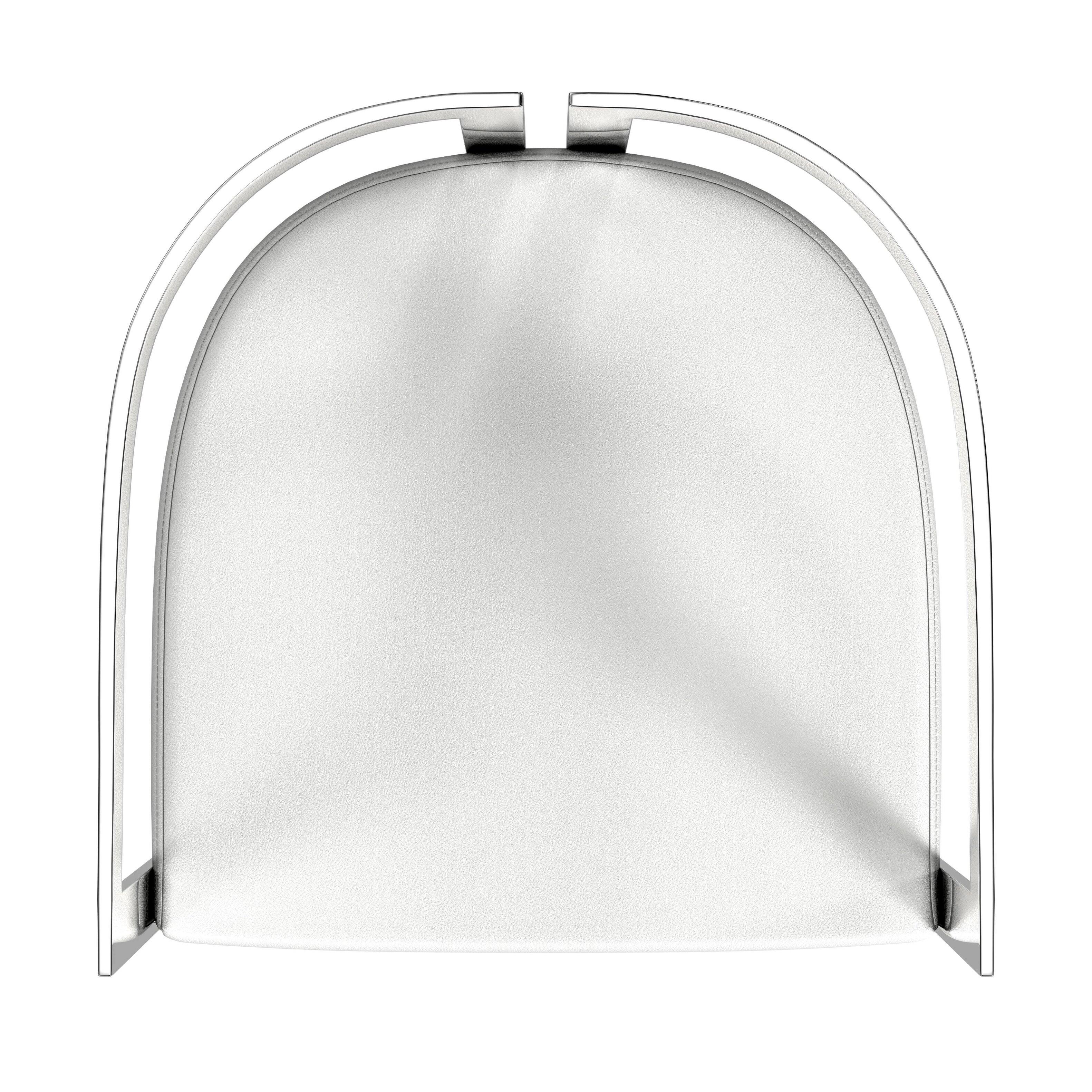 Alt View 4. Butler Specialty - Clarence Faux Leather 28" Barstool - White.