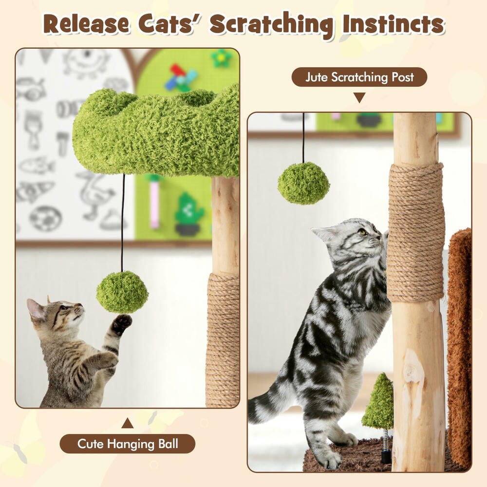 Release Cats' Scratching Instincts  
Jute Scratching Post  
Cute Hanging Ball