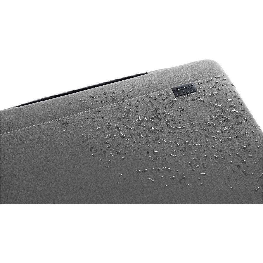 Alt View 3. Dell - Dell EcoLoop Urban Carrying Case (Sleeve) for 11" to 14" Notebook - Heather Gray - Water Resistant, Bump Resistant - Charcoal Gray.