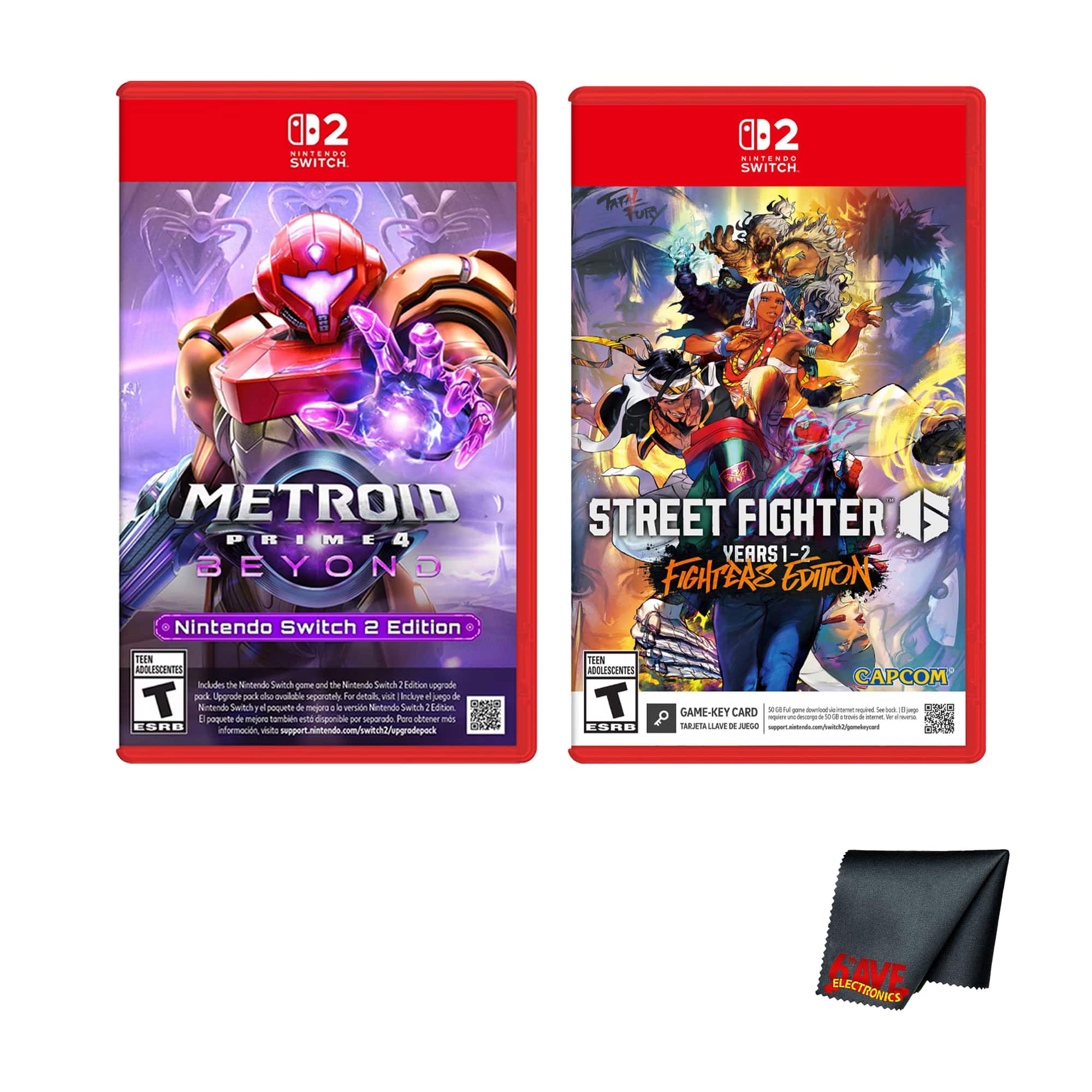 Metroid Prime 4: Beyond + STREET FIGHTER 6 Year 1-2 Fighters Edition - For Switch 2 - Nintendo Switch 2