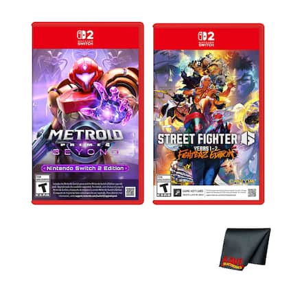 2 NINTENDO SWITCH FTaL
OD2 NINTENDO SWITCH METROID STREET FIGHTER PRIME4 YEARS 1-2 BEYOND FIGHTERS EDITION
Nintendo Switch 2 Edition
TEEN ADULTESCENTES
Includes de Nintendo Switch and the Nintendo Switch Hiitioe upgrade pack Uegrode such de avolabie eparately Fa didal vit Incloye d jngra T Nindendo bwith o de mojo versuin Nintenda wth 1 Ldtan a pode - mejons tamben ce dioponibie - seporado Peo abtener me TonE informacin ut nntendo com support pgradopack
TEEN ADULTESCENTES
T
CAPCOM GAME-KEY CARD
0 a - - - - - - - 1 g 1 ! + - - -
IECAN
-A KAVE ELECTRONICS - T (Teen 13+)