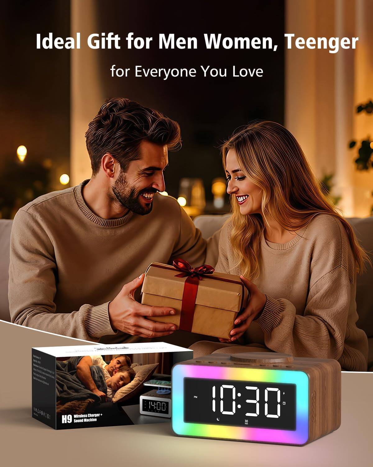 Ideal Gift for Men, Women, Teenager for Everyone You Love

RLABRI H9 Wireless Charger Sound Machine

14:00 10:30