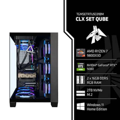 CLX SET Gaming Computer AMD Ryzen 7 9800X3D 32GB DDR5 5600 Memory CLX SET Gaming Computer AMD Ryzen 7 9800X3D 32GB DDR5 5600 Memory