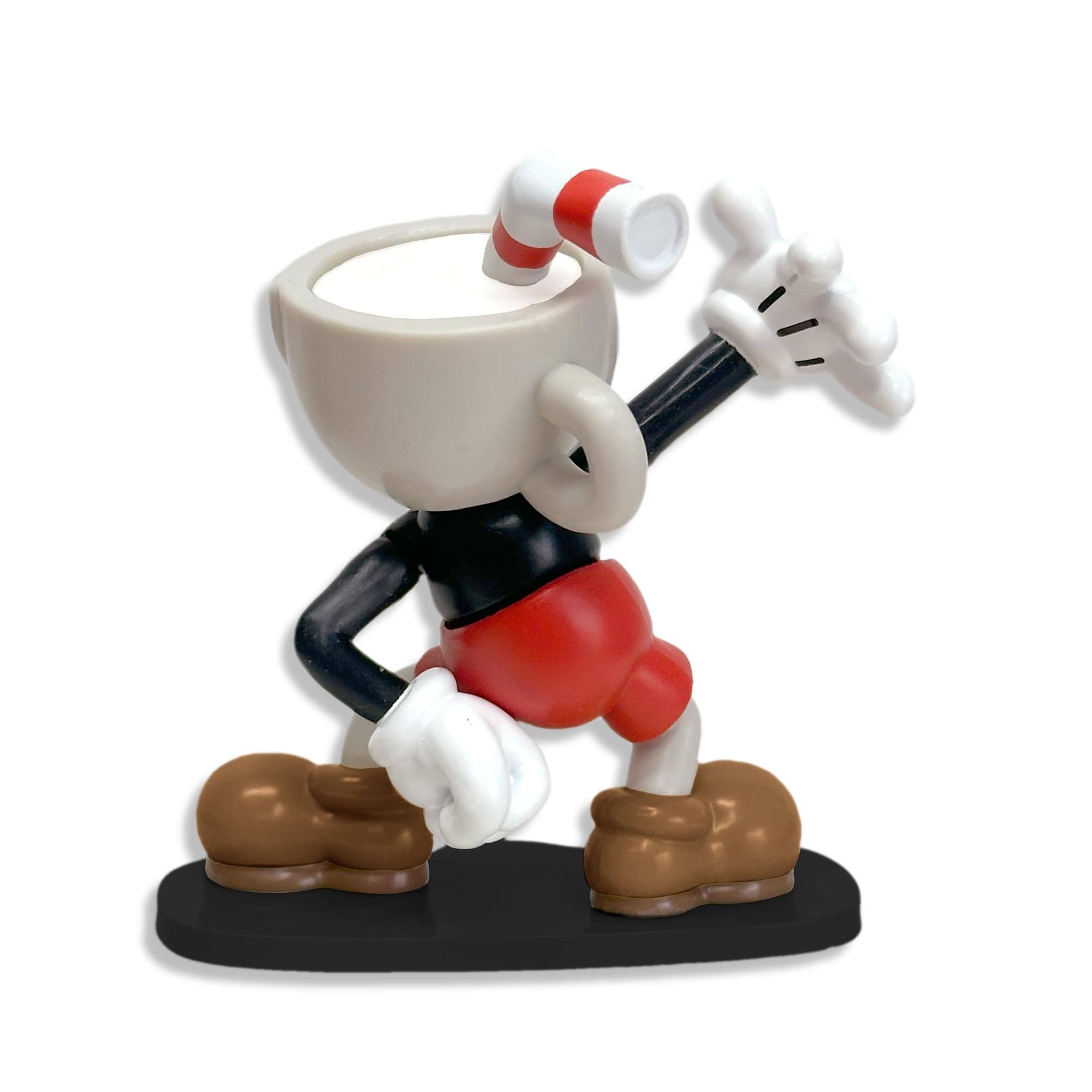 Alt View 10. Toynk - Cuphead Create-A-Figure 3-Inch Mini Figure | Cuphead - Red.