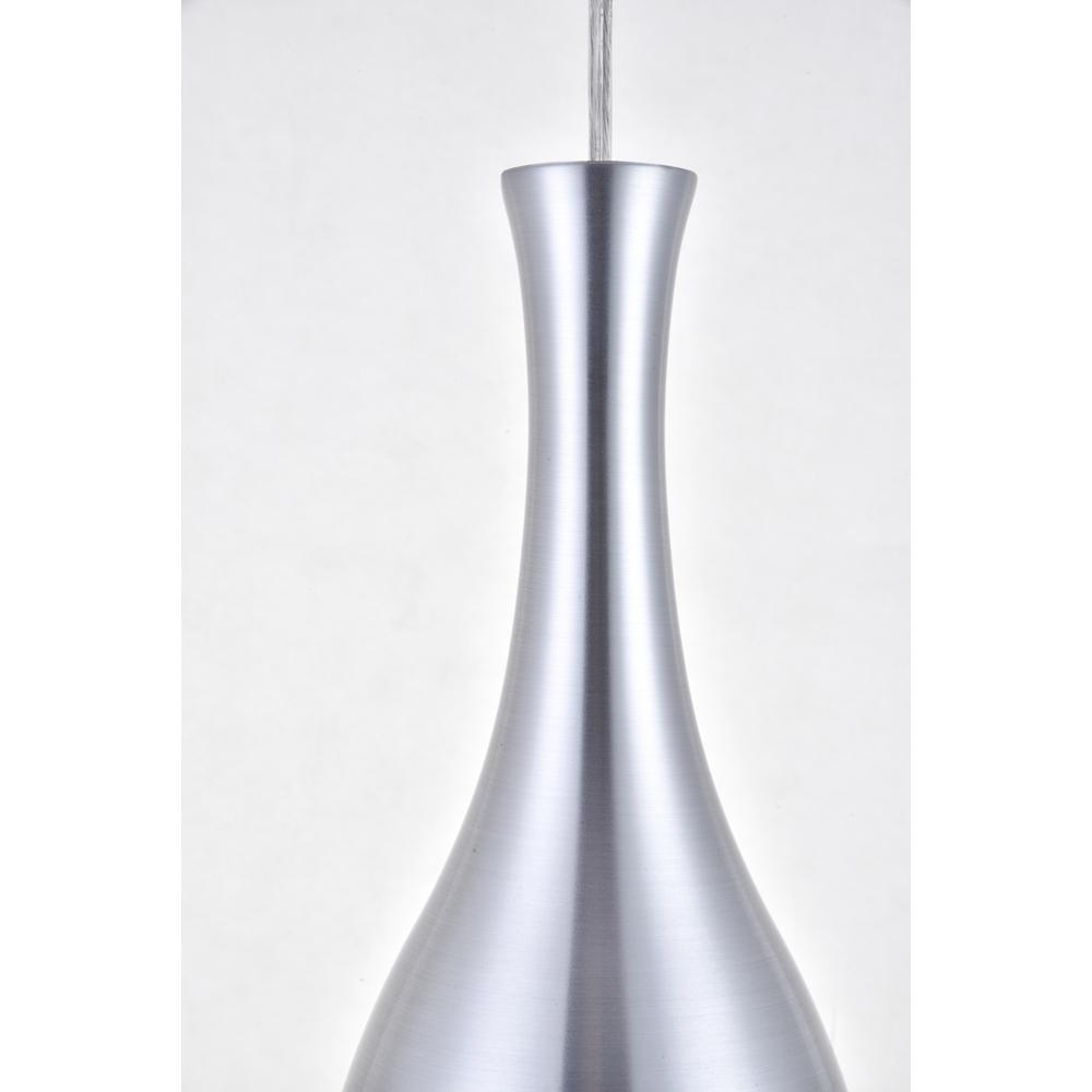 Alt View 2. Living District - Aiken 1 Light Burnished Nickel Pendant - Burnished Nickel.