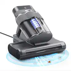 Front. Easyera - EASYERA Mattress Bed Vacuum Cleaner with UV-C & 140℉ Hot Air, 20Kpa Suction, 500W Handheld Vacuums for Dust & Pet Hair - Gray.
