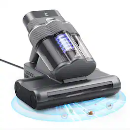 Easyera - Mattress Bed Vacuum Cleaner with UV-C & 140℉ Hot Air, 20Kpa Suction, 500W Handheld Vacuums for Dust & Pet Hair - Gray