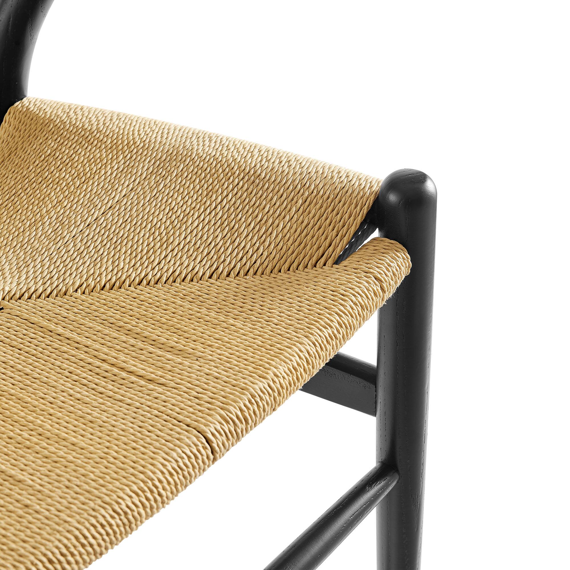 Alt View 4. Modway - Amish 29" Wood Dining Chair by Modway - Black.