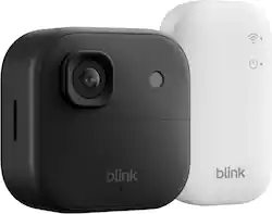 Blink - Outdoor 2K+ Wireless Smart Security Camera, 2K video, Two-way audio w/ noise cancellation, Smart detection - 1CAM - Black - Front_Zoom
