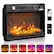 Front. Winado - 26" WiFi Smart Electric Fireplace Insert, 1400W Wall Recessed Fireplace Heater with 7 Flame Settings, Remote Control - Black.