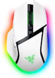 Razer - Basilisk V3 Pro 35K Optical Gaming Mouse with HyperScroll Tilt Wheel - Wireless - White