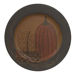 BreeBe - Pumpkin & Basket Vine Plate - Multi