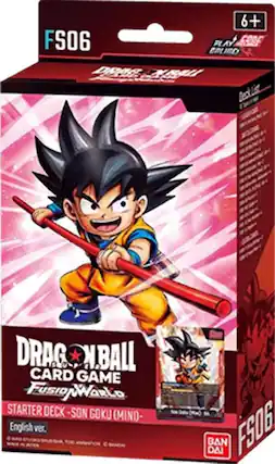 6+ FS06 CODE PLAY IRD D8AG 218 Beciulist DRAG W.BALL CARD GAME FUSION WORLDS STARTER DECK SON GOKU (MIND- English ver. Ae BAN DAI FS06