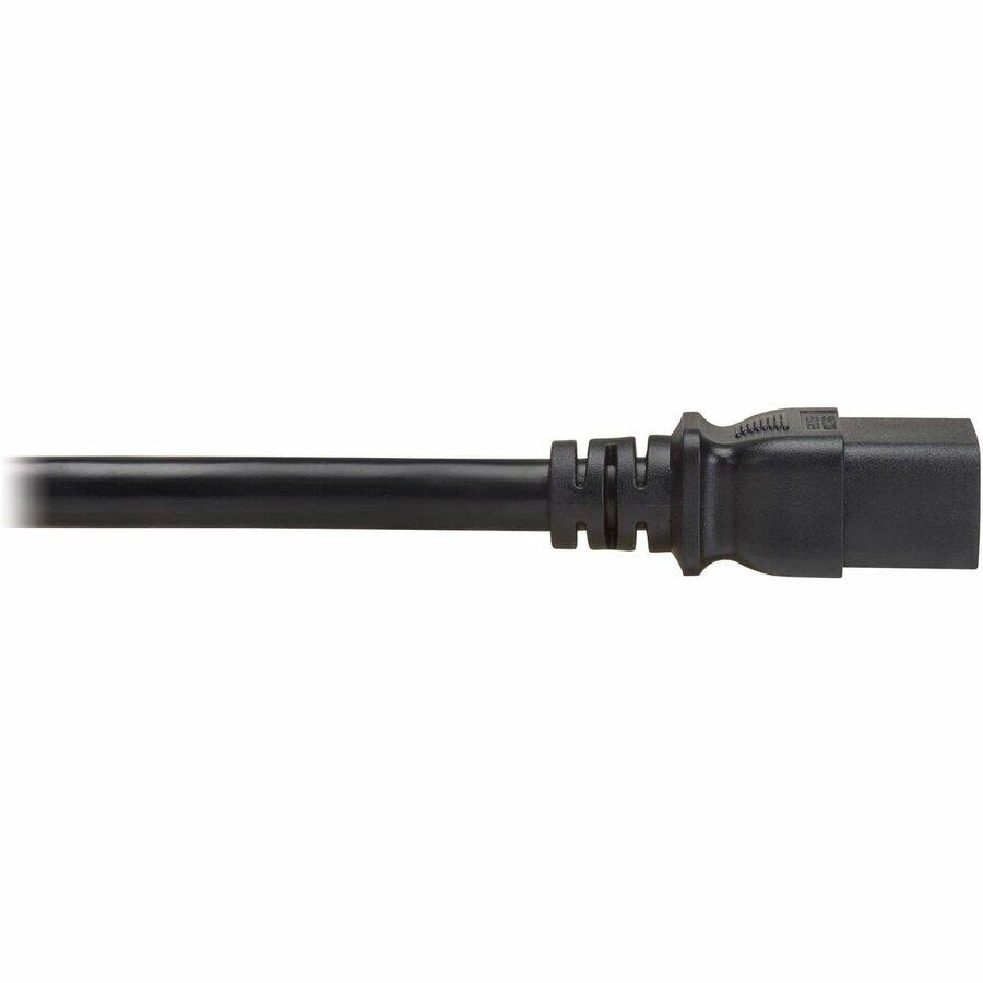 Alt View 2. Tripp Lite - Eaton Tripp Lite Series PDU Power Cord, C19 to P-Lock C20 - Heavy-Duty, 20A, 250V, 12 AWG, 3 ft. (0.9 m), Black - For - Black.