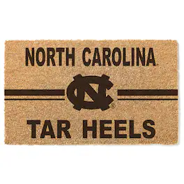 Jardine - North Carolina Tar Heels 18" x 30" Team Logo Doormat - Brown