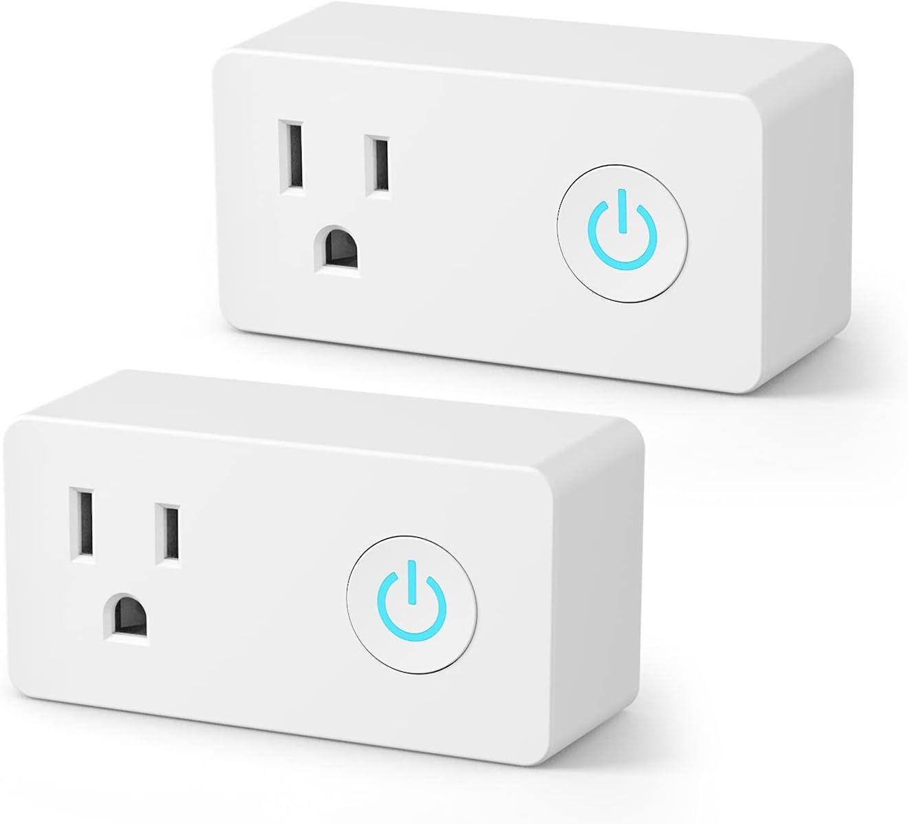 Front. BN-LINK - BN-LINK WiFi Heavy Duty Smart Plug Outlet, No Hub, Timer Function, White, Alexa & Google Compatible, 2.4 GHz, 2 Pack - White.