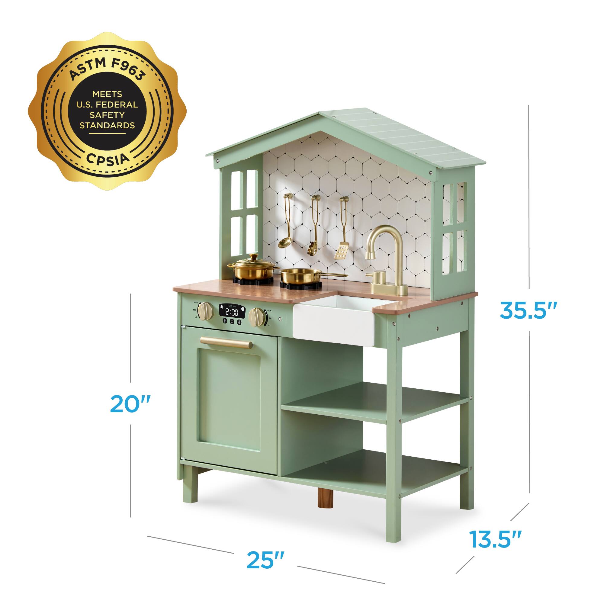 ASTM F963 MEETS U.S. FEDERAL SAFETY STANDARDS CPSIA

35.5"  
20"  
25"  
13.5"