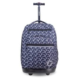 J World - Unisex Sundance 20" Rolling Backpack with Laptop Sleeve for School and Travel - LINE