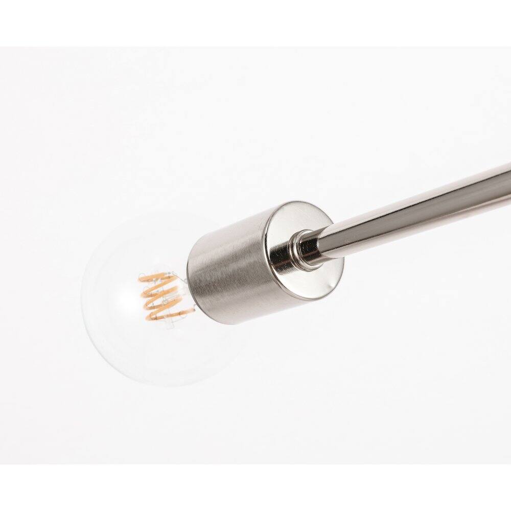Angle. Living District - Brees 1 Light Chrome Pendant - Chrome.