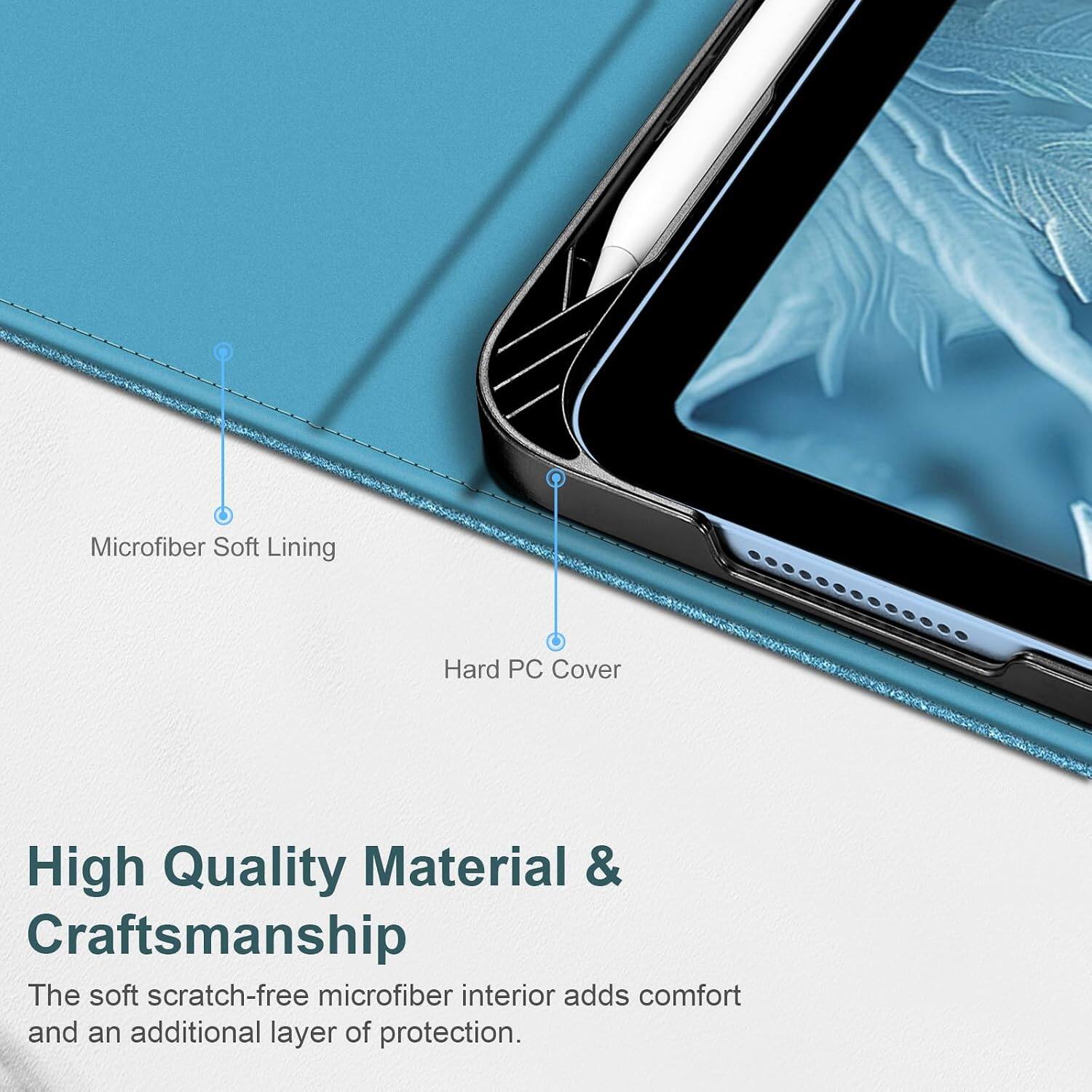 Microfiber Soft Lining  
Hard PC Cover  
High Quality Material & Craftsmanship  
The soft scratch-free microfiber interior adds comfort and an additional layer of protection.