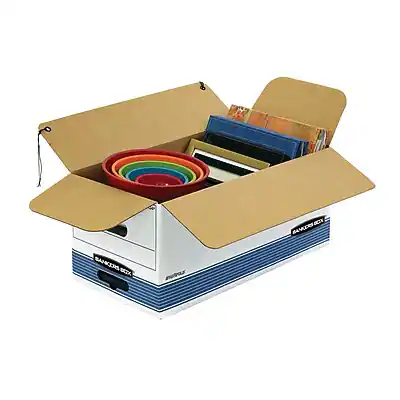Bankers Box Stor/File Medium Duty FastFold File Storage Boxes, String ...