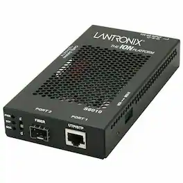 Lantronix - S6010-1040 Transceiver/Media Converter - T1/E1 - 1.50 km - 1 x Expansion Slots - SFP - 1 x SFP Slots - AC - Unknown
